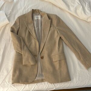 NWT - Aritzia Wilfred Blazer. Size small, heather oat beige